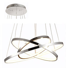 Load image into Gallery viewer, 3 Ring Circular 60W Metal Pendant LED
