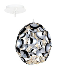 Load image into Gallery viewer, Oval Shaped 60W Caged Steel Pendant
