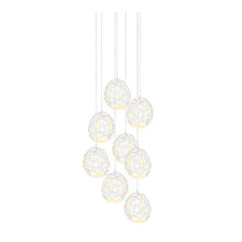 Load image into Gallery viewer, Tiered 8 Light 60W Metal Pendant
