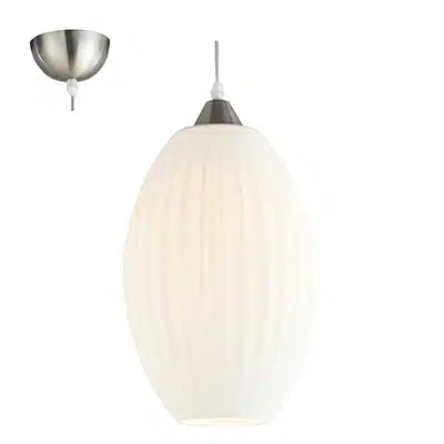 Oval Glass 40W Pendant