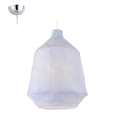 Synthetic Cylindrical 60W Pendant - White