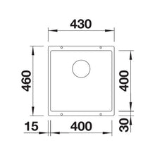 Load image into Gallery viewer, BLANCO SubLine 400-U Silgranit Single Bowl Undermount Sink - White
