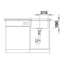 Load image into Gallery viewer, BLANCO SubLine 400-U Silgranit Single Bowl Undermount Sink - White
