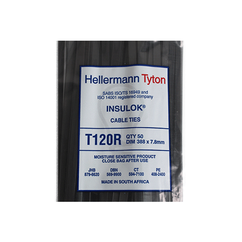 Cable Ties 7.8mm x 390mm - 50 pack - Hellerman Tyton
